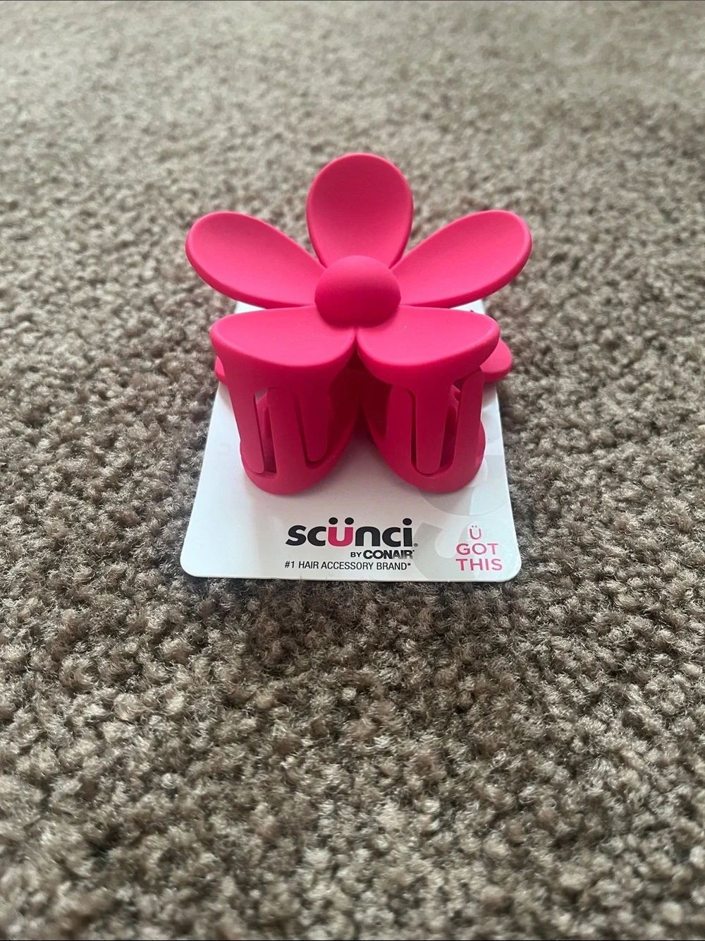 Pink Flower Claw Clip by Scünci